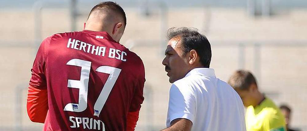Philip Sprint mit Jos Luhukay