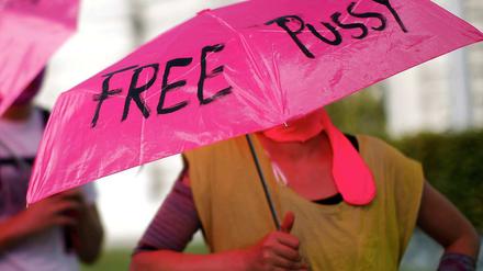 In vielen Ländern gab es Proteste gegen das russische Urteil - hier in Wien.