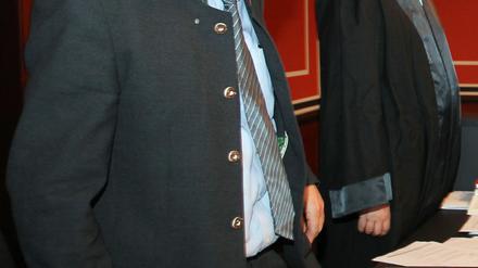 Udo Pastörs wurde zu einer Bewährungsstrafe verurteilt, er stand schon mehrfach vor Gericht (Bild von 2010). 