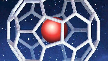 Kohlenstoffball. Aus solchen Fullerenen wurde das neue Material hergestellt.
