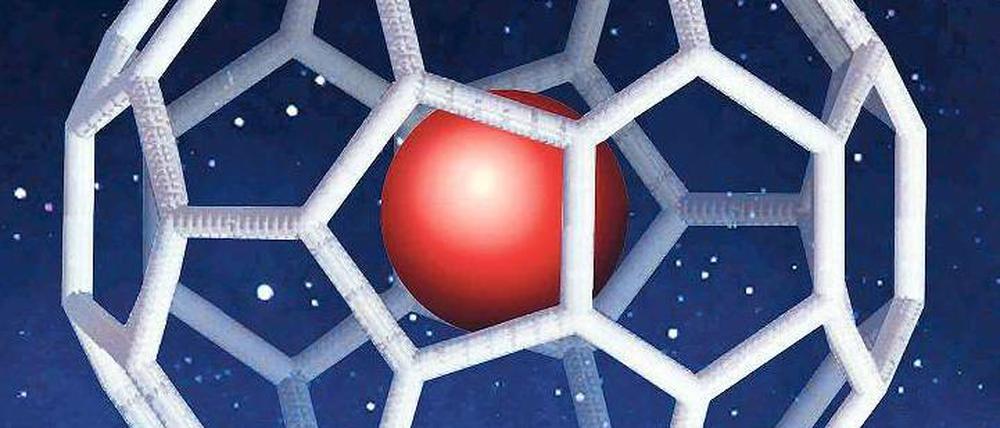 Kohlenstoffball. Aus solchen Fullerenen wurde das neue Material hergestellt.