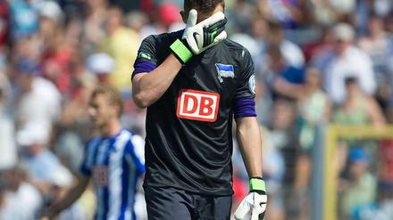 Da mochte am Ende nicht einmal mehr Herthas Keeper hinschauen. 
