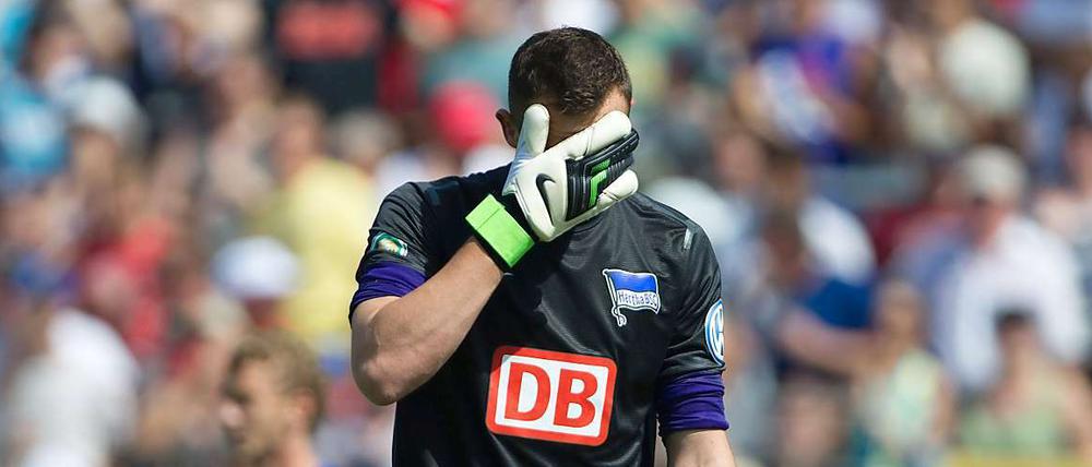 Da mochte am Ende nicht einmal mehr Herthas Keeper hinschauen.