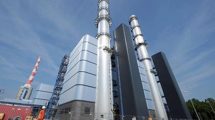 Das Gas- und Dampfturbinenkraftwerk Irsching 5 in der Nähe von München. 