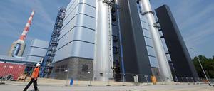 Das Gas- und Dampfturbinenkraftwerk Irsching 5 in der Nähe von München. 