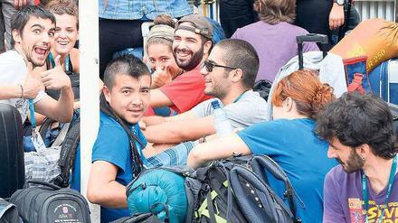 Vorfreude. Zur Campus Party treffen sich 10.000 Technikbegeisterte in Berlin.