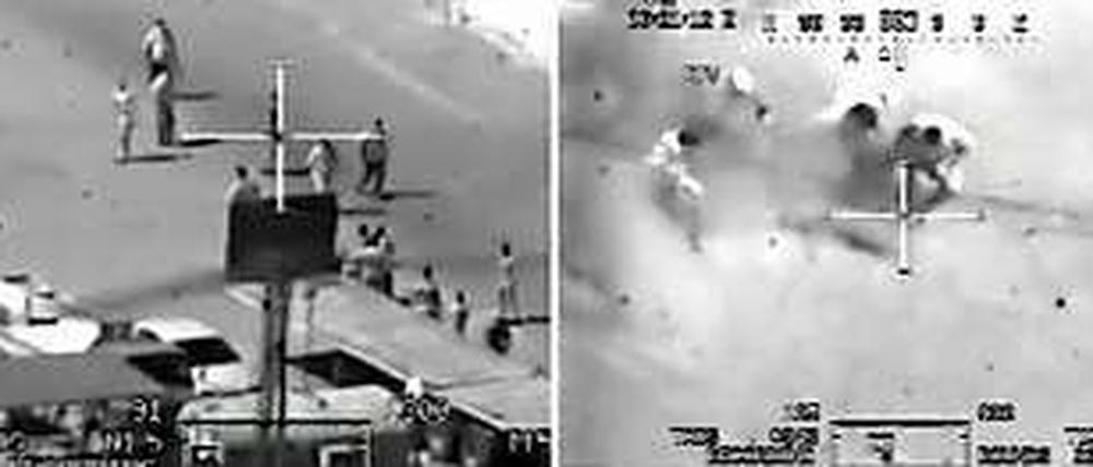 Sterben vor der Kamera. Ausschnitt aus dem „Collateral Murder“-Video.