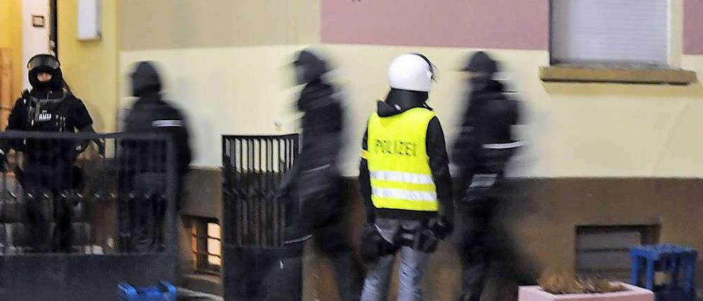 Polizeibeamte im Einsatz in Nordrhein-Westfalen.