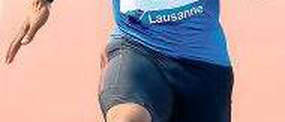 Ein Stück Zukunft. Yohan Blake bei seinem sensationellen Lauf in Lausanne. Foto: dpa
