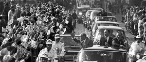 Die Crew der Apollo 11 wurde bei ihrem Berlin-Besuch begeistert empfangen.