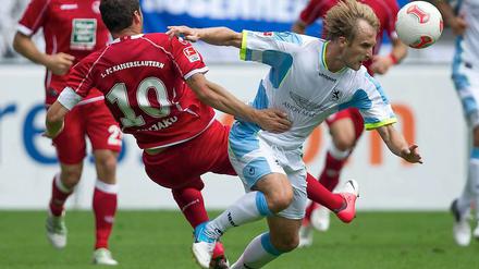 Kampf aber keine Tore. Der 1. FC Kaiserslautern und 1860 München trennen sich 0:0.