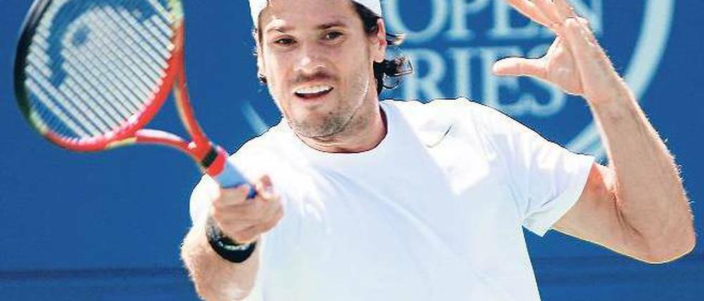 Technisch perfekt. Thomas Haas kann wie kaum ein anderer Profi mit dem Tennisschläger umgehen. Zum ganz großen Erfolg bei einem Grand-Slam-Turnier hat es in seiner langen Karriere aber dennoch nie gereicht. Foto: dapd