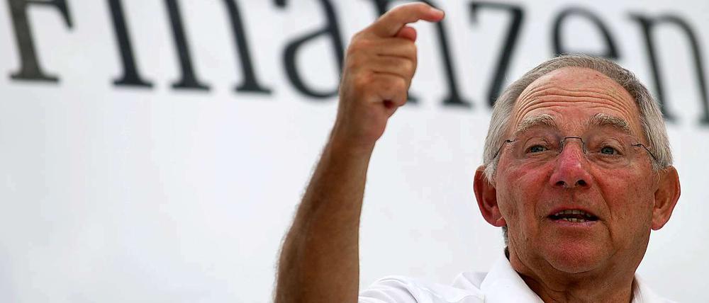 Warnende Worte von Deutschlands Finanzminister Wolfgang Schäuble.