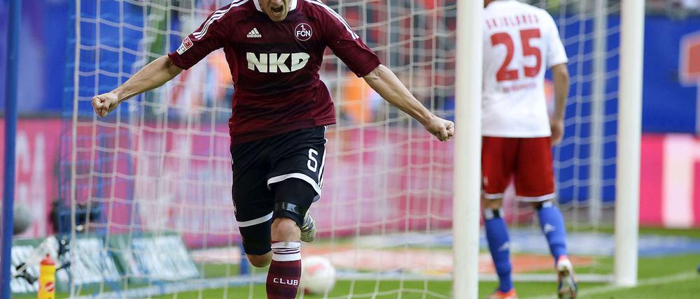Der 1.FC Nürnberg gewann am ersten Spieltag durch ein Tor von Hanno Balitsch mit 1:0 gegen den HSV.