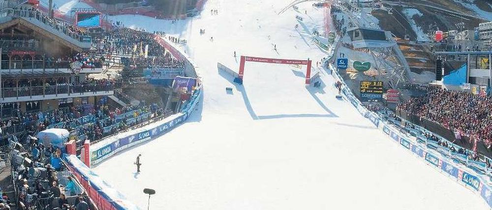 Posse an der Piste. In der Steiermark streiten der Österreichische Skiverband und die Gemeinde Schladming. Foto: dapd