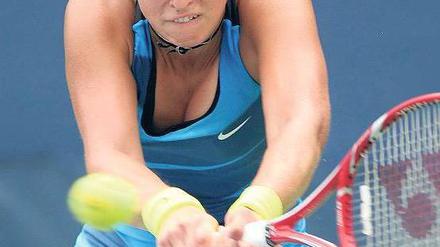 Schmerzfrei, aber traurig. Sabine Lisicki ging das Erstrundenaus nahe. Foto: dpa
