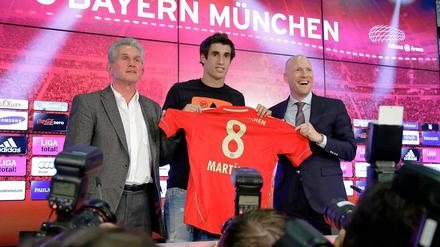 Jupp Heynckes (l.), Javi Martinez (M.) und Matthias Sammer.