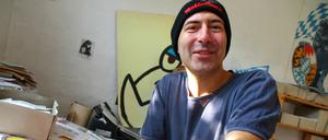 Im Atelier: Fil an seinem Schreibtisch in Berlin-Prenzlauer Berg.