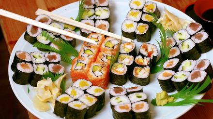 Sushi aus der Umgebung und mehr finden Nutzer bei Delivery Hero.