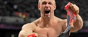 Olympiasieger Robert Harting gibt beim Istaf noch mal alles. Danach beendet er seine Saison und hofft, dass dem Erfolg von London gute Werbeverträge folgen. 