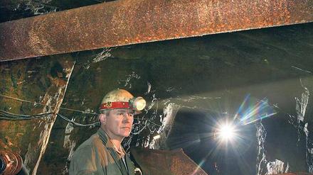 Im Besucherbergwerk Ehrenfriedersdorf ist zu sehen, wie Zinnerz bis 1990 gefördert wurde. 