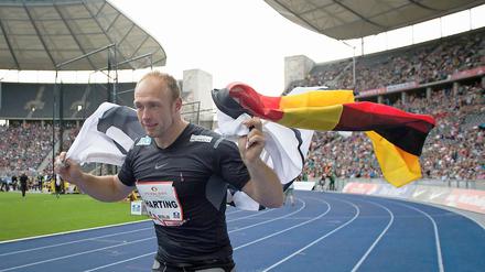 Robert Harting blieb beim Istaf in berlin zum 33. Mal hintereinander ungeschlagen.