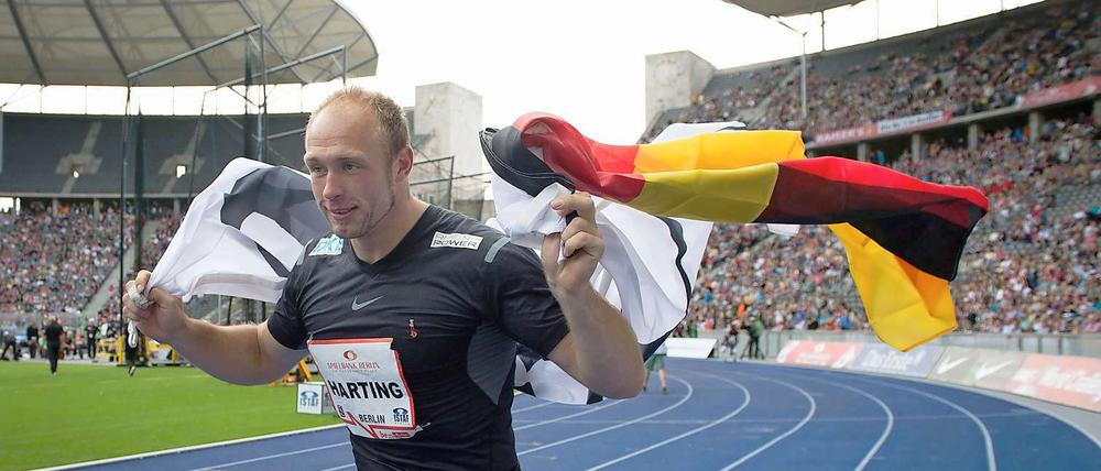 Robert Harting blieb beim Istaf in berlin zum 33. Mal hintereinander ungeschlagen.