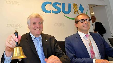 CSU-Chef Horst Seehofer und Generalsekretär Alexander Dobrindt