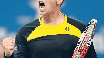 Nachtarbeiter. Philipp Kohlschreiber hatte John Isner erst in den frühen Morgenstunden bezwungen.Foto: dapd