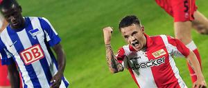 Christopher Quiring konnte nach seinem Tor nur kurz jubeln. Nach der Niederlage gegen Hertha war er dann richtig angefressen.