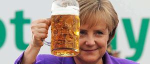 Bundeskanzlerin Angela Merkel (CDU) auf dem Gillamoos.