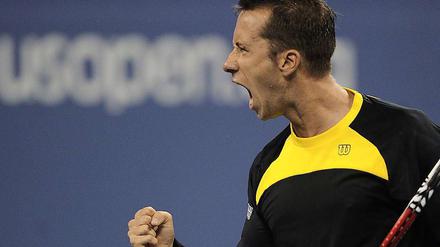 Und weiter geht's. Philipp Kohlschreiber zieht ins Achtelfinale der US-Open ein.