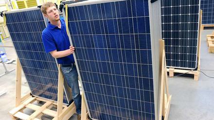 Solarmodule "made in Berlin", gemanagt aus Indien.