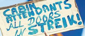 Hände hoch. Ufo-Mitglieder streikten bereits am Freitag und Dienstag.