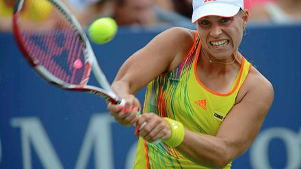 Verbissen gekämpft, aber am Ende verloren. Angelique Kerbers Traum vom US-Open-Sieg platzte schon im Achtelfinale.