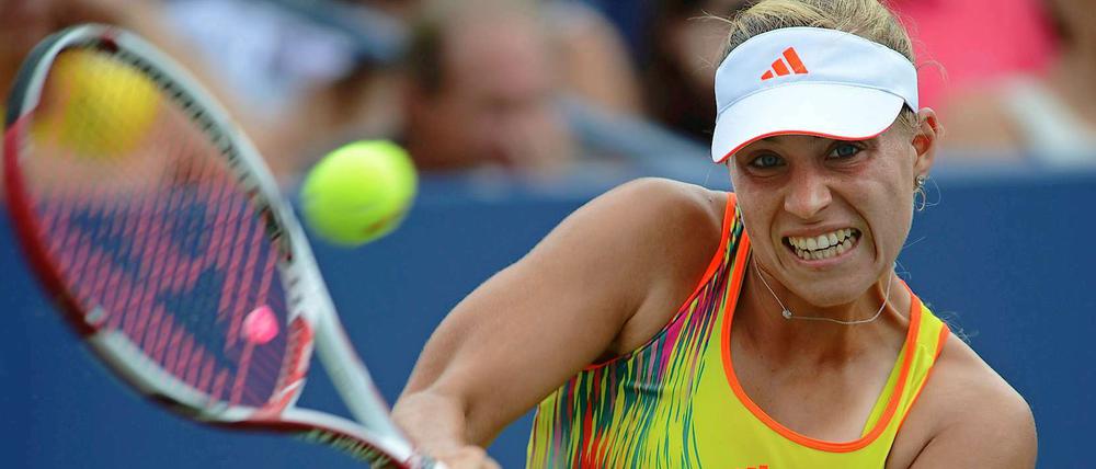 Verbissen gekämpft, aber am Ende verloren. Angelique Kerbers Traum vom US-Open-Sieg platzte schon im Achtelfinale.