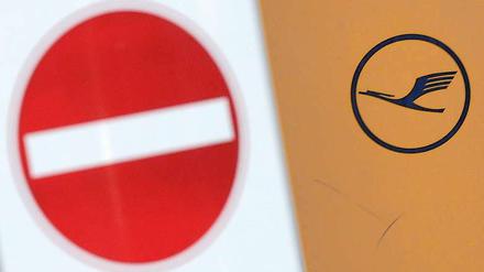 Die Lufthansa streicht 1200 für Freitag geplante Flüge.