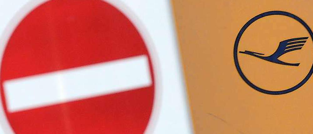 Die Lufthansa streicht 1200 für Freitag geplante Flüge.