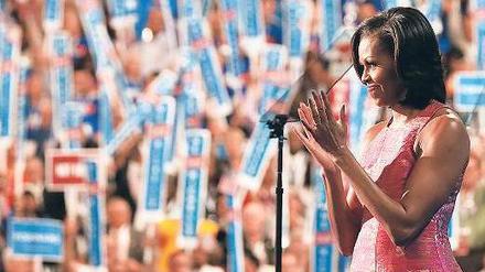 Der Saal tobt. Der Auftritt von Michelle Obama war der bisherige Höhepunkt des Parteitags der Demokraten. Der Ehefrau des US-Präsidenten warb eindringlich für ihren Mann.