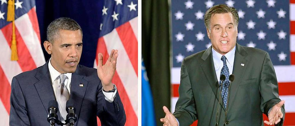 Obama oder Romney? Demokraten oder Republikaner? Der Wahlkampf spaltet die US-Bevölkerung in zwei Lager.