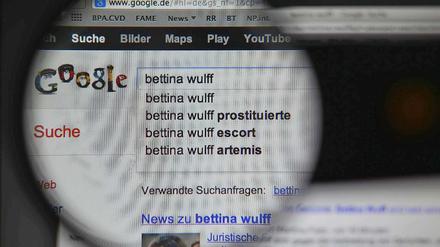 Bettina Wulff will gegen Google vorgehen. Grund ist die Autovervollständigen-Funktion.