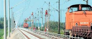 Verkauft. Den Fahrleitungsbau, der auch zu Lelbachs Unternehmen gehörte, hat der Baukonzern Strabag übernommen. Foto: dpa