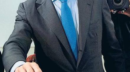 Amtsinhaber Mark Rutte gab sich siegessicher, doch das Rennen war knapp. Foto: dapd