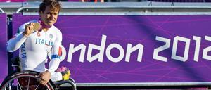 Alessandro Zanardi mit Goldmedaille.
