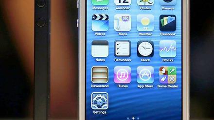 So sieht es aus, das mit Spannung erwartete iPhone5. Apple stellte es am Mittwoch in San Francisco erstmals der Öffentlichkeit vor.