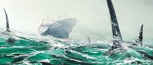 Sein Element: Eines der spektakuläreren Meerbilder Lepages aus „Reise zum Kerguelen-Archipel“.