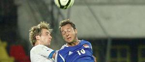 Gute Entschuldigung. Weil Pekarik (l.) noch mit der Nationalelf unterwegs war, trainiert er erst seit Mittwoch bei Hertha.