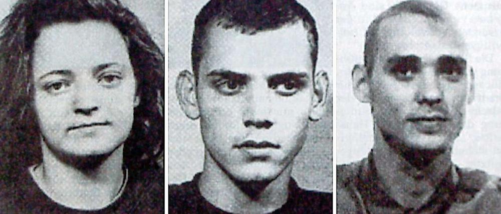 Wie im Film: Fahndungsfotos der drei rechtsextremen Terroristen waren im Fernsehen zu sehen - in einer Krimi-Serie.