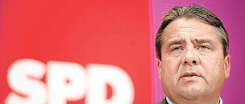 SPD-Parteivorsitzender Sigmar Gabriel gibt zu, dass es „zwischen den Verwandten“ auch Streit gibt.