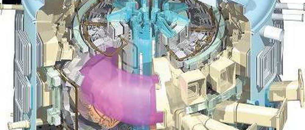 Energiebündel. Iter soll mittels Kernfusion Strom erzeugen. Der großtechnische Einsatz dürfte erst um 2050 möglich sein. Foto: dpa